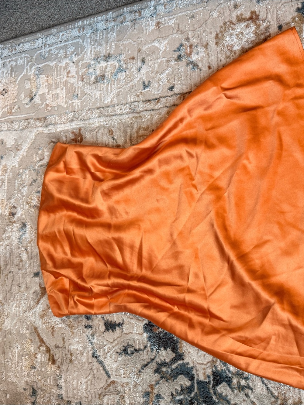 wild fable Orange Satin Slip